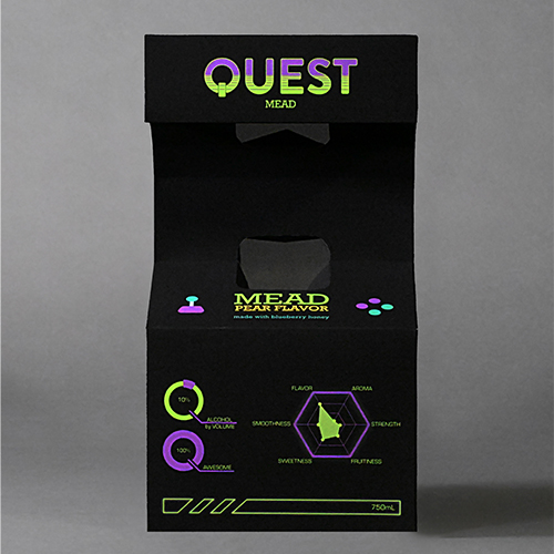 photo of quest mead packaging